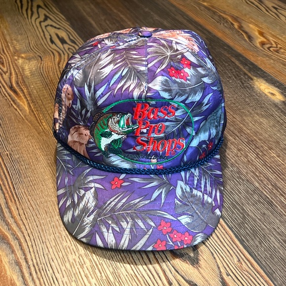 Vintage Rare Purple Bass Pro Shops 
